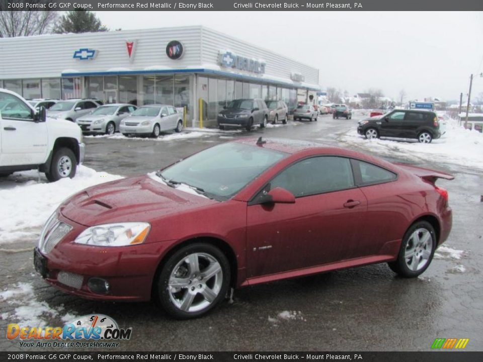 2008 Pontiac G6 GXP Coupe Performance Red Metallic / Ebony Black Photo #1