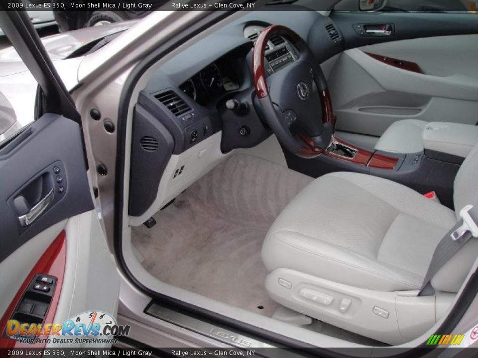 2009 Lexus ES 350 Moon Shell Mica / Light Gray Photo #11