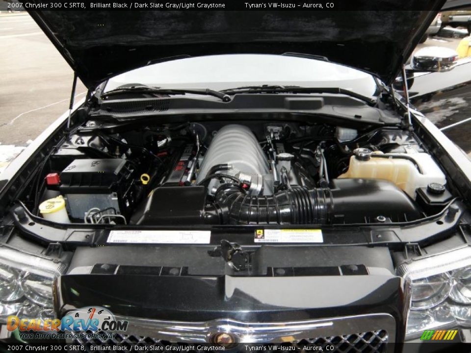 2007 Chrysler 300 C SRT8 Brilliant Black / Dark Slate Gray/Light Graystone Photo #16