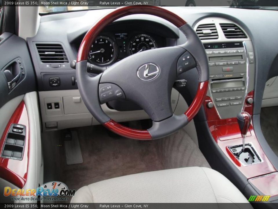 2009 Lexus ES 350 Moon Shell Mica / Light Gray Photo #12