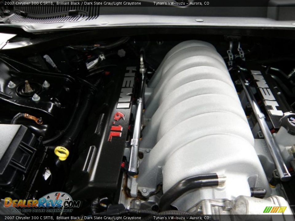 2007 Chrysler 300 C SRT8 Brilliant Black / Dark Slate Gray/Light Graystone Photo #17