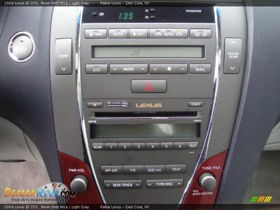 2009 Lexus ES 350 Moon Shell Mica / Light Gray Photo #13