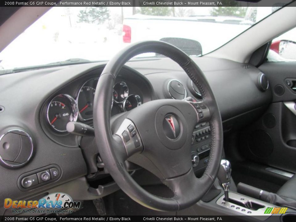 2008 Pontiac G6 GXP Coupe Performance Red Metallic / Ebony Black Photo #7