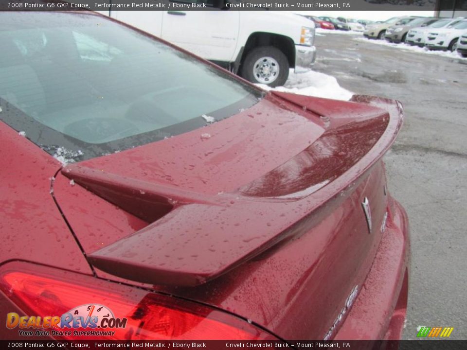 2008 Pontiac G6 GXP Coupe Performance Red Metallic / Ebony Black Photo #10