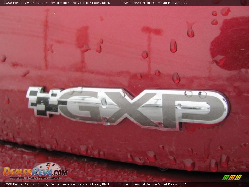 2008 Pontiac G6 GXP Coupe Performance Red Metallic / Ebony Black Photo #12