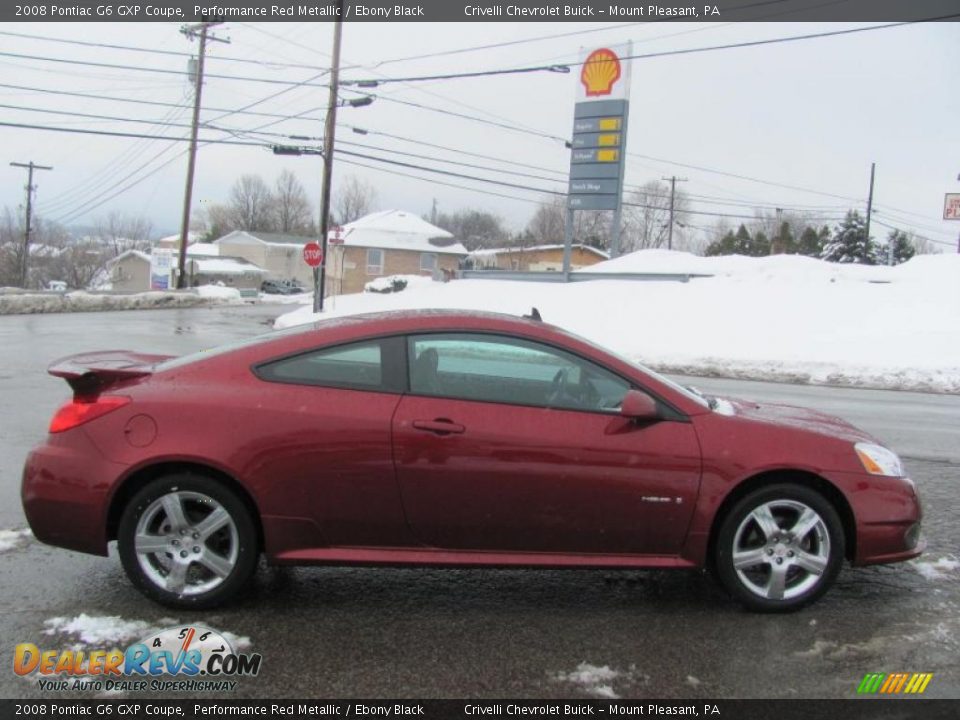 2008 Pontiac G6 GXP Coupe Performance Red Metallic / Ebony Black Photo #14