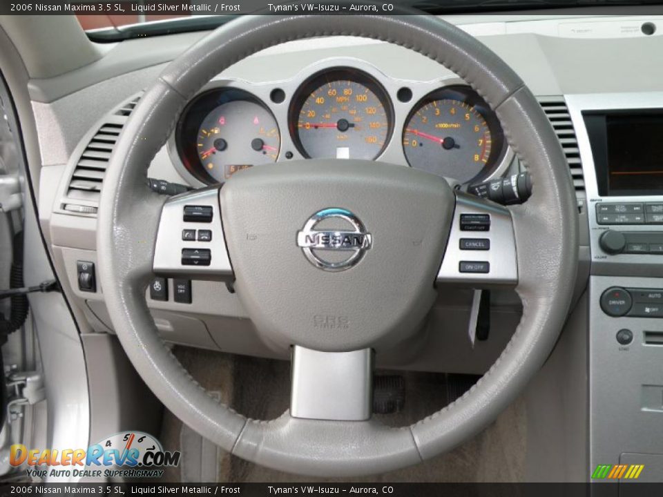 2006 Nissan Maxima 3.5 SL Liquid Silver Metallic / Frost Photo #10