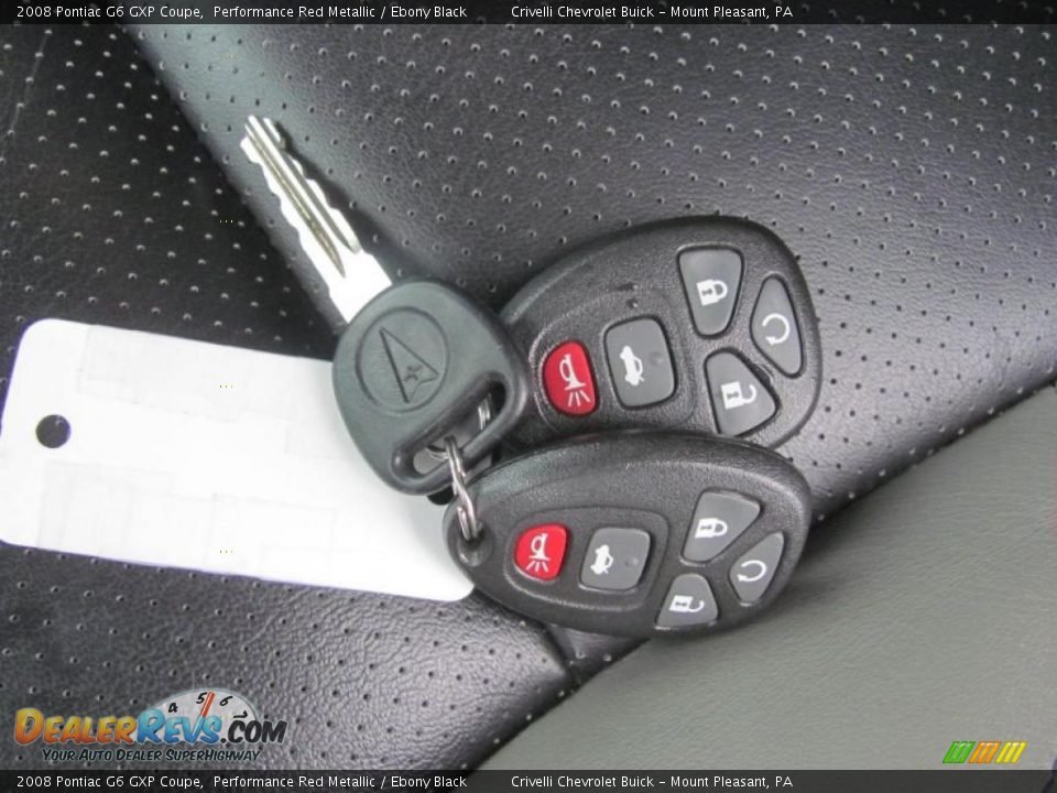 2008 Pontiac G6 GXP Coupe Performance Red Metallic / Ebony Black Photo #21