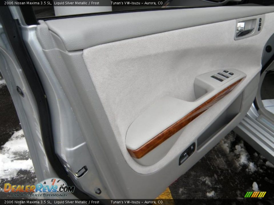2006 Nissan Maxima 3.5 SL Liquid Silver Metallic / Frost Photo #14