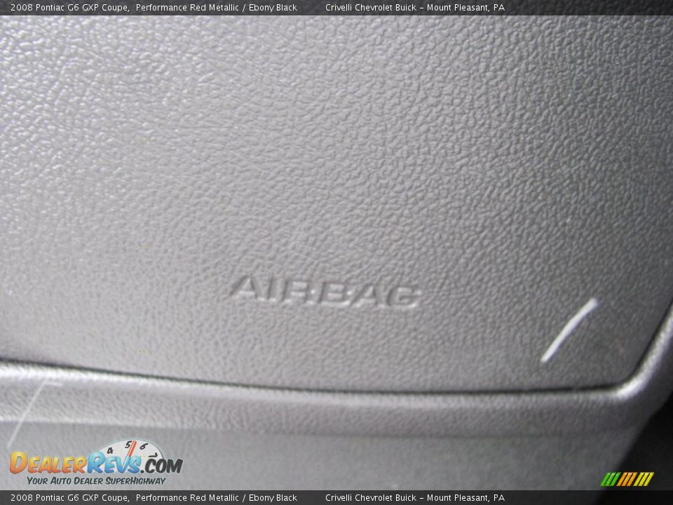 2008 Pontiac G6 GXP Coupe Performance Red Metallic / Ebony Black Photo #22
