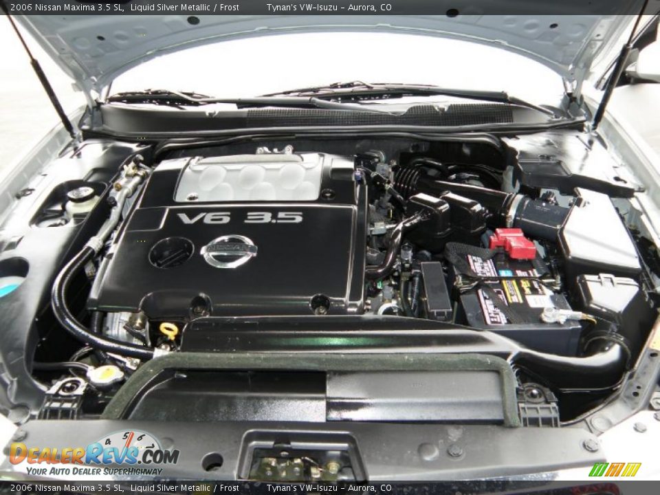 2006 Nissan Maxima 3.5 SL Liquid Silver Metallic / Frost Photo #17