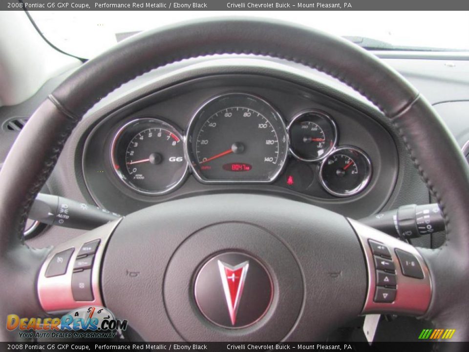 2008 Pontiac G6 GXP Coupe Performance Red Metallic / Ebony Black Photo #25