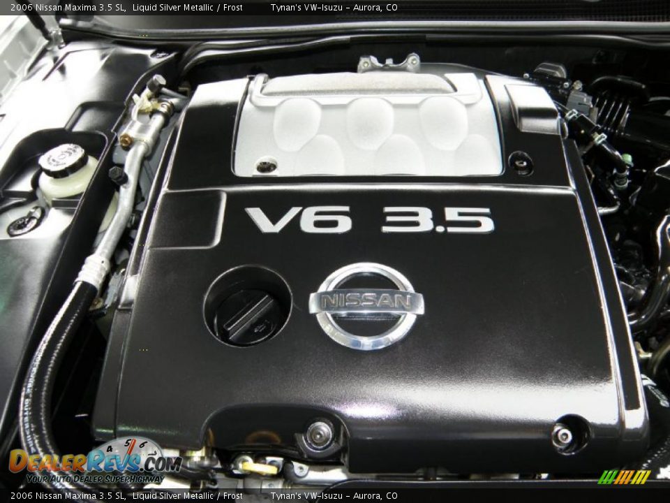 2006 Nissan Maxima 3.5 SL Liquid Silver Metallic / Frost Photo #18