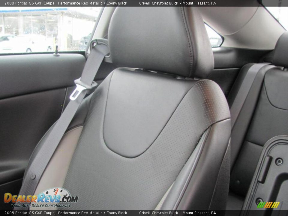 2008 Pontiac G6 GXP Coupe Performance Red Metallic / Ebony Black Photo #32