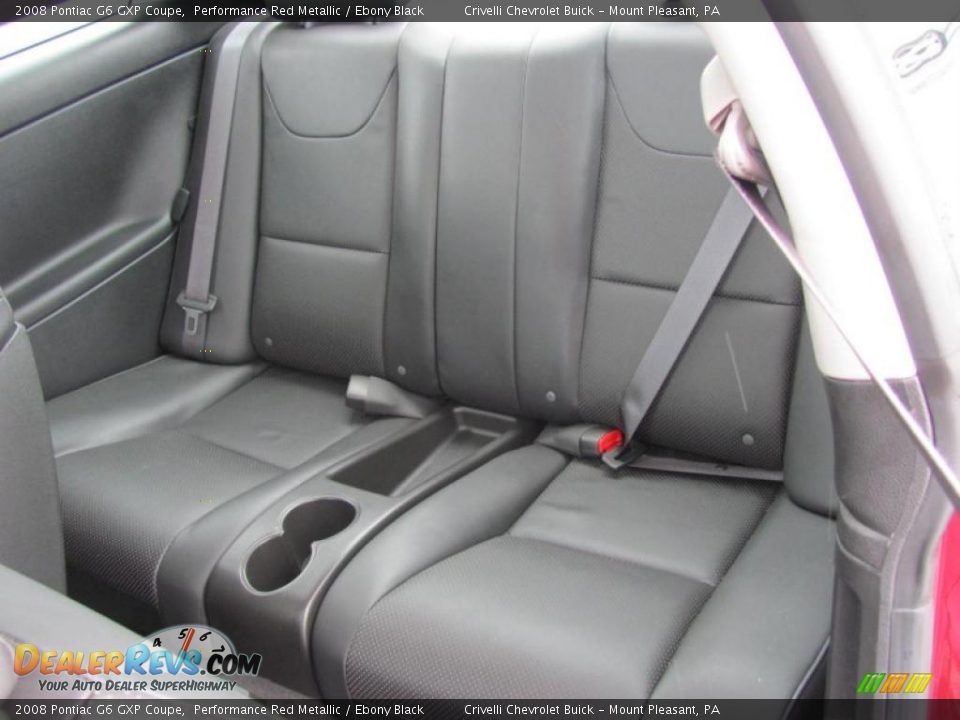 2008 Pontiac G6 GXP Coupe Performance Red Metallic / Ebony Black Photo #35