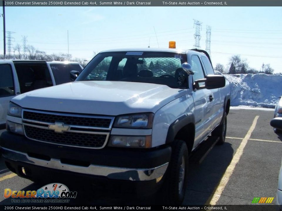 2006 Chevrolet Silverado 2500HD Extended Cab 4x4 Summit White / Dark Charcoal Photo #1