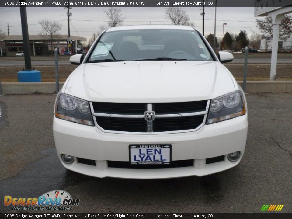 2008 Dodge Avenger R/T AWD Stone White / Dark Slate Gray/Light Slate Gray Photo #2
