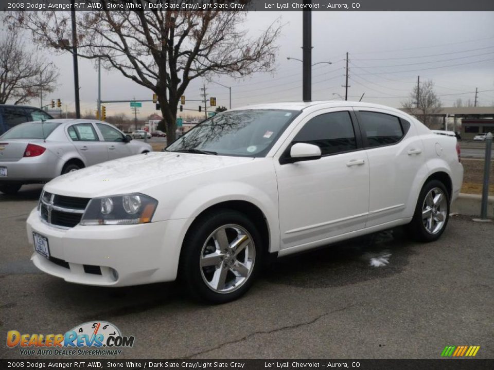 2008 Dodge Avenger R/T AWD Stone White / Dark Slate Gray/Light Slate Gray Photo #3