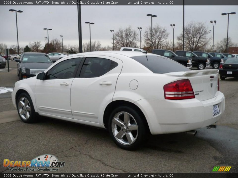 2008 Dodge Avenger R/T AWD Stone White / Dark Slate Gray/Light Slate Gray Photo #4