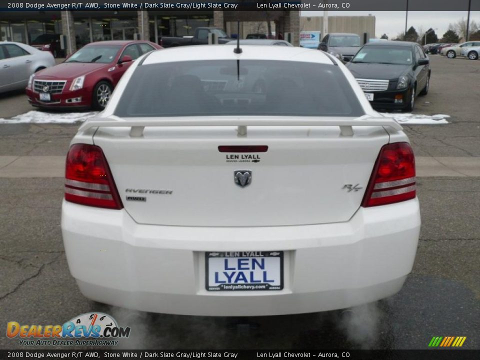 2008 Dodge Avenger R/T AWD Stone White / Dark Slate Gray/Light Slate Gray Photo #5