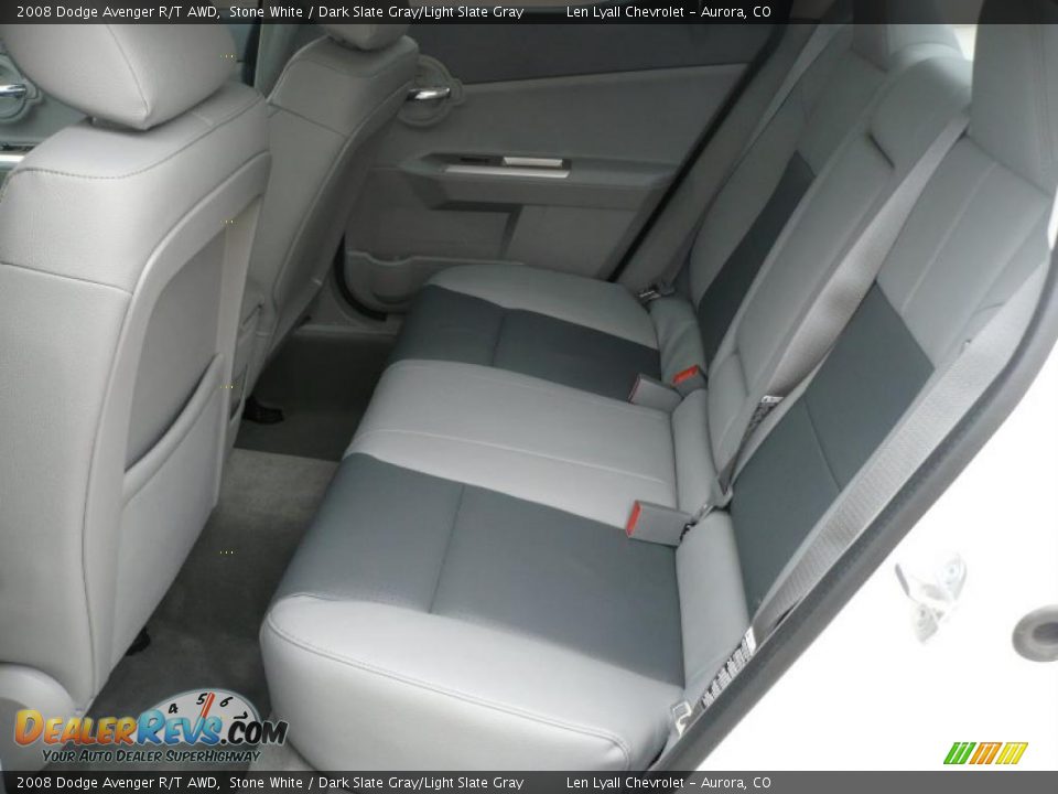 2008 Dodge Avenger R/T AWD Stone White / Dark Slate Gray/Light Slate Gray Photo #10
