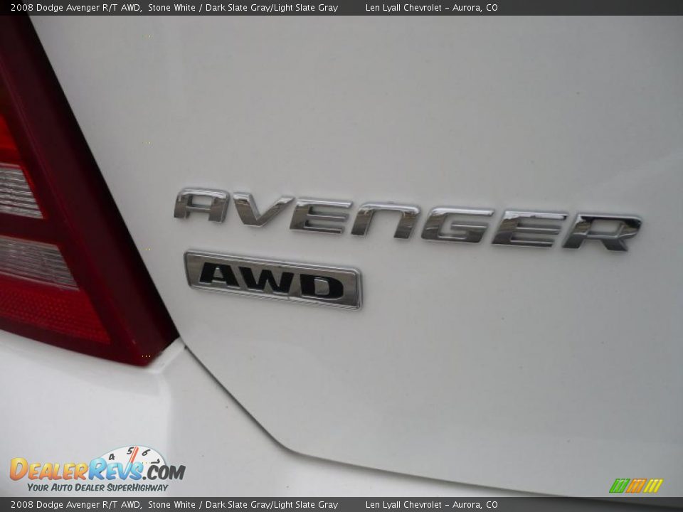 2008 Dodge Avenger R/T AWD Stone White / Dark Slate Gray/Light Slate Gray Photo #12