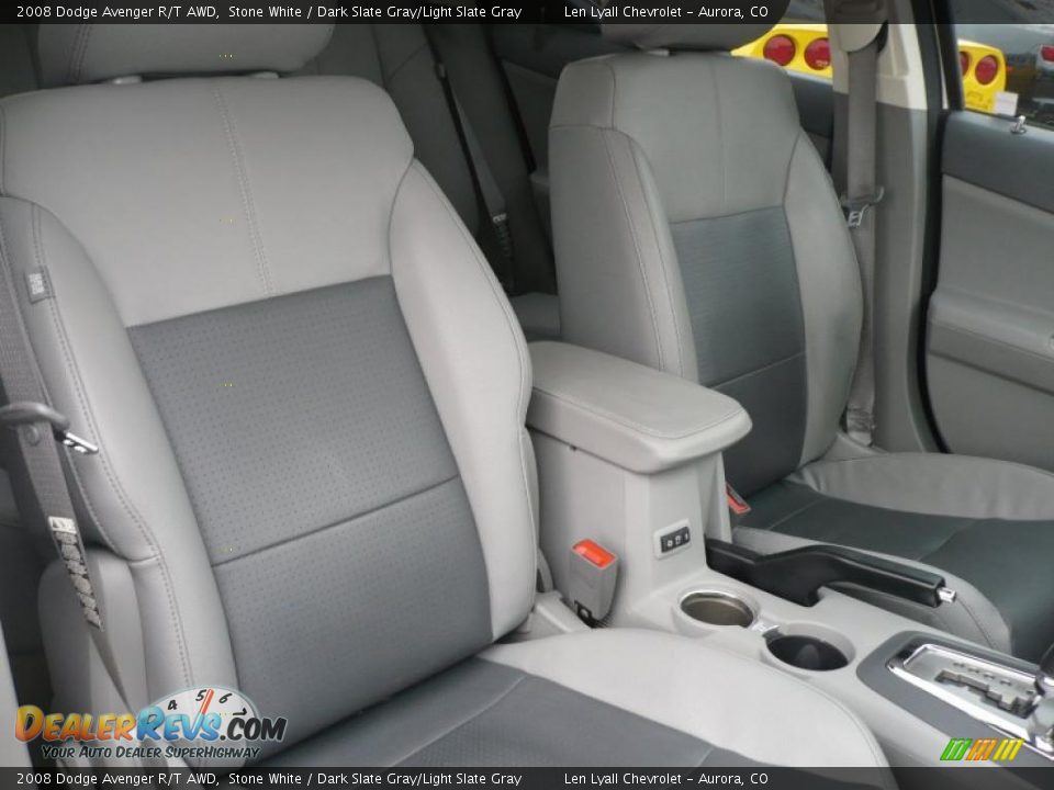 2008 Dodge Avenger R/T AWD Stone White / Dark Slate Gray/Light Slate Gray Photo #14