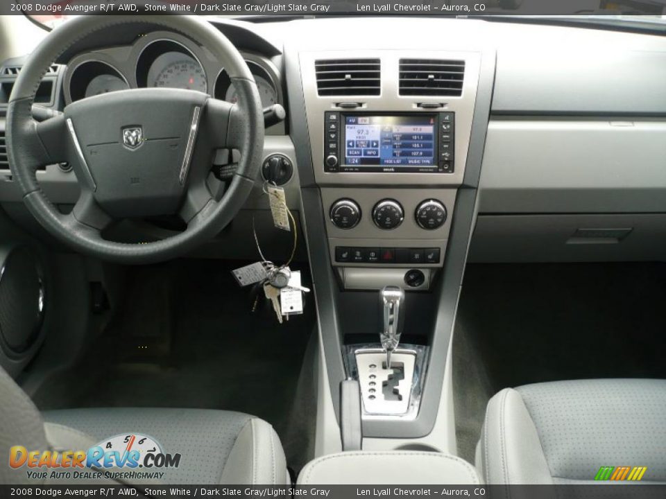 2008 Dodge Avenger R/T AWD Stone White / Dark Slate Gray/Light Slate Gray Photo #16
