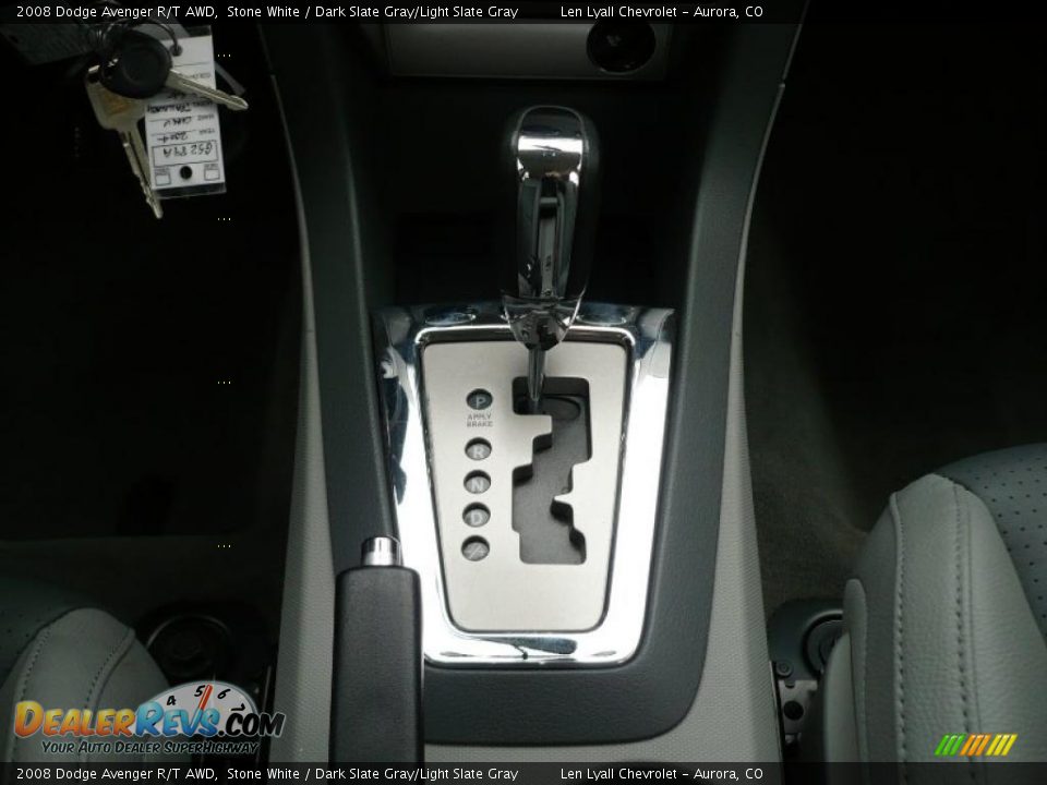 2008 Dodge Avenger R/T AWD Stone White / Dark Slate Gray/Light Slate Gray Photo #17