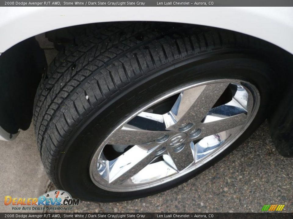 2008 Dodge Avenger R/T AWD Stone White / Dark Slate Gray/Light Slate Gray Photo #22