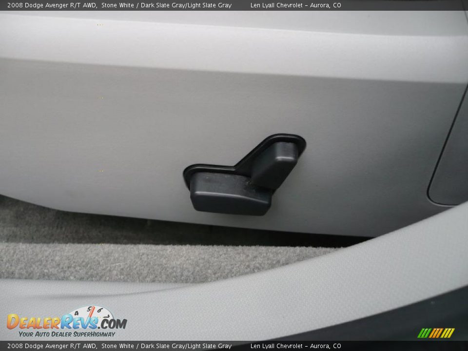 2008 Dodge Avenger R/T AWD Stone White / Dark Slate Gray/Light Slate Gray Photo #23