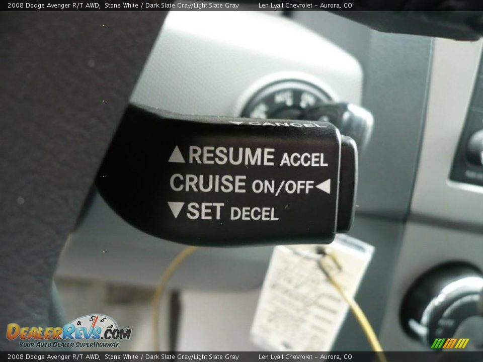 2008 Dodge Avenger R/T AWD Stone White / Dark Slate Gray/Light Slate Gray Photo #24
