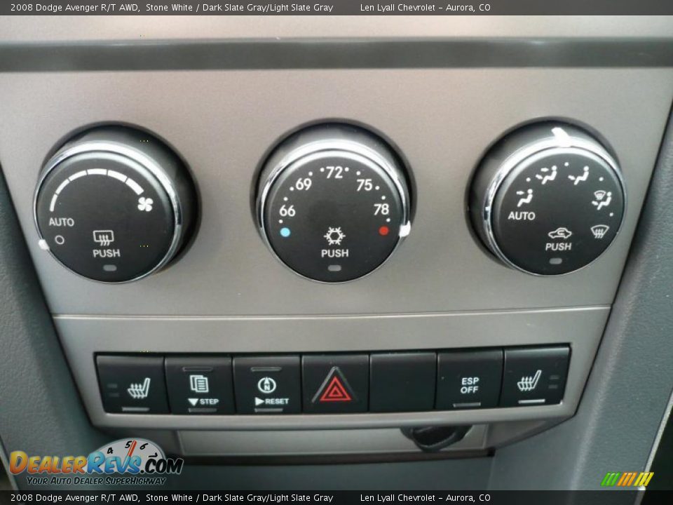 2008 Dodge Avenger R/T AWD Stone White / Dark Slate Gray/Light Slate Gray Photo #27