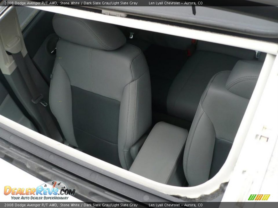 2008 Dodge Avenger R/T AWD Stone White / Dark Slate Gray/Light Slate Gray Photo #31