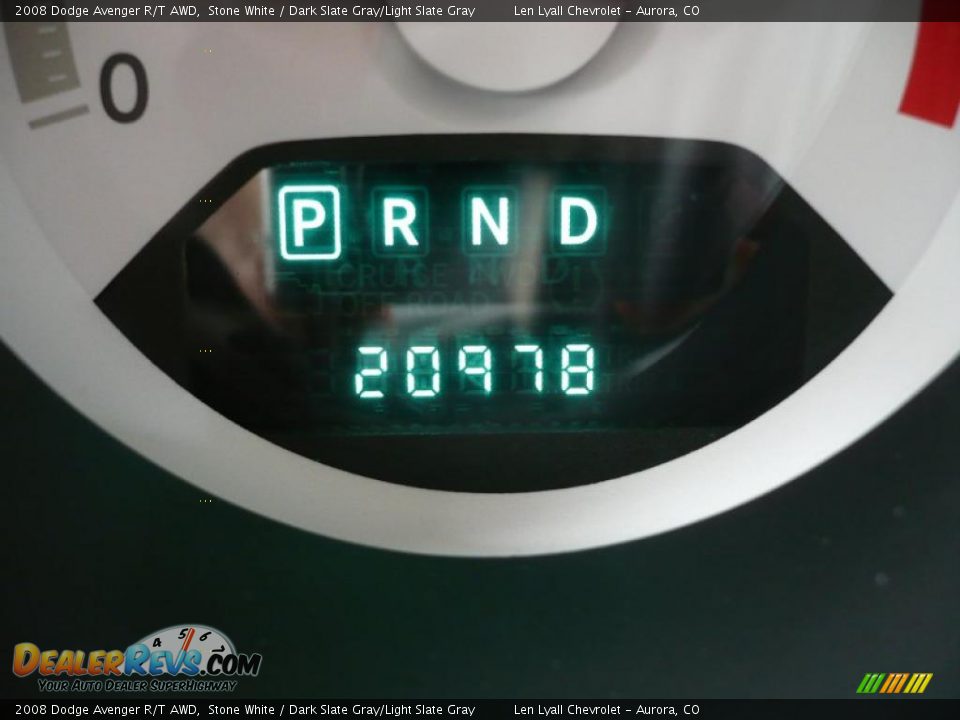 2008 Dodge Avenger R/T AWD Stone White / Dark Slate Gray/Light Slate Gray Photo #33