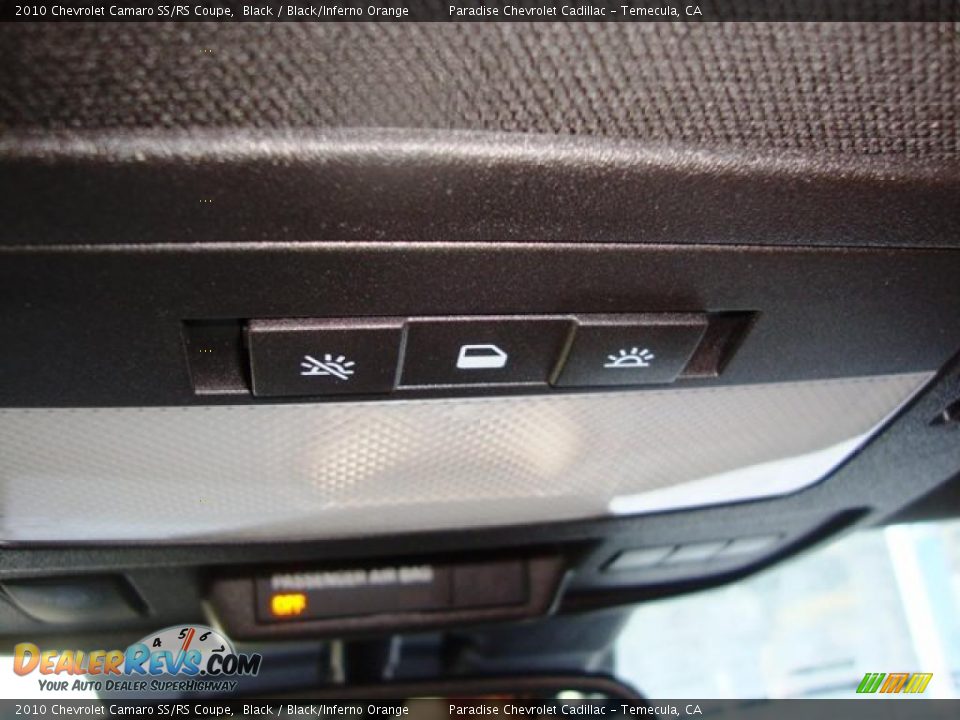 2010 Chevrolet Camaro SS/RS Coupe Black / Black/Inferno Orange Photo #29
