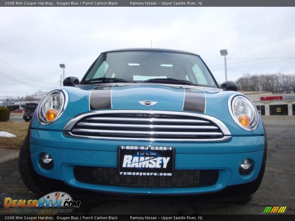 2008 Mini Cooper Hardtop Oxygen Blue / Punch Carbon Black Photo #2