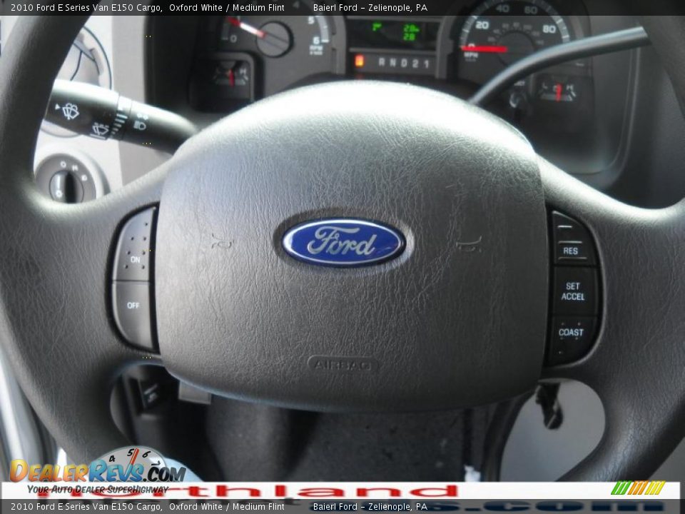 2010 Ford E Series Van E150 Cargo Oxford White / Medium Flint Photo #19