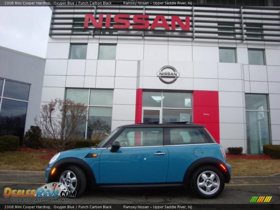 2008 Mini Cooper Hardtop Oxygen Blue / Punch Carbon Black Photo #6