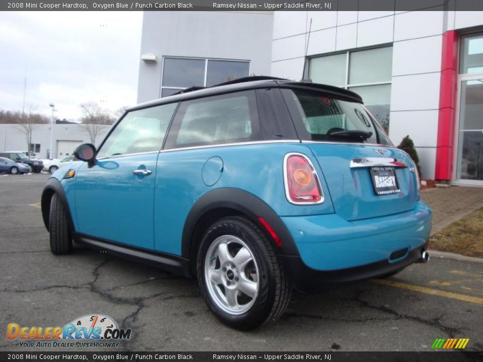 2008 Mini Cooper Hardtop Oxygen Blue / Punch Carbon Black Photo #7