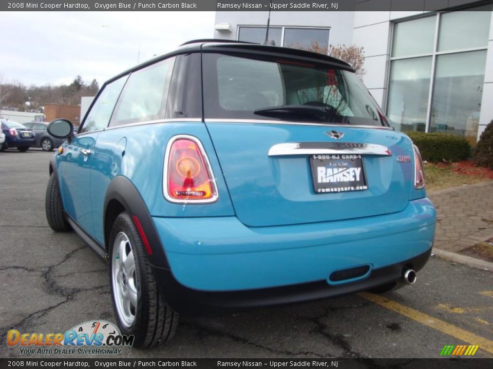 2008 Mini Cooper Hardtop Oxygen Blue / Punch Carbon Black Photo #8