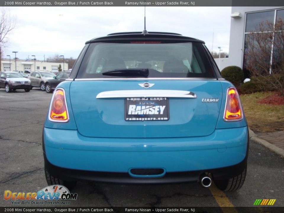 2008 Mini Cooper Hardtop Oxygen Blue / Punch Carbon Black Photo #9