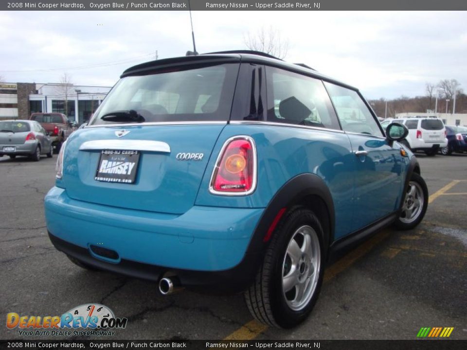 2008 Mini Cooper Hardtop Oxygen Blue / Punch Carbon Black Photo #10
