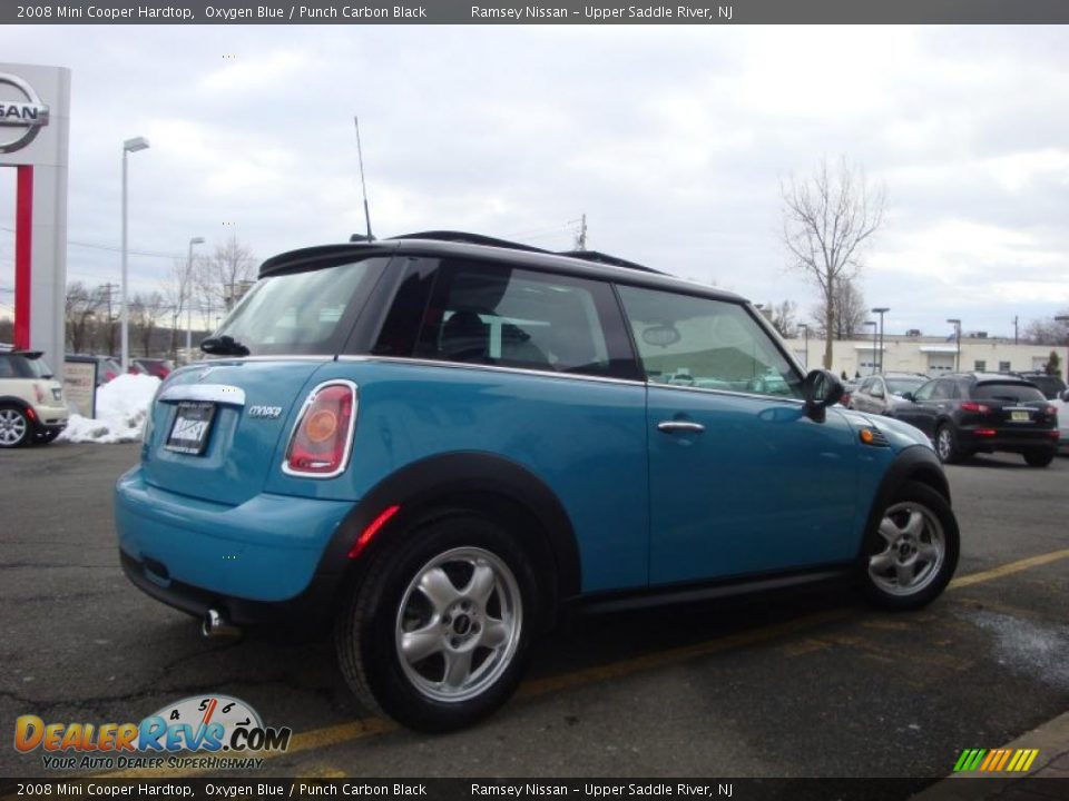 2008 Mini Cooper Hardtop Oxygen Blue / Punch Carbon Black Photo #11