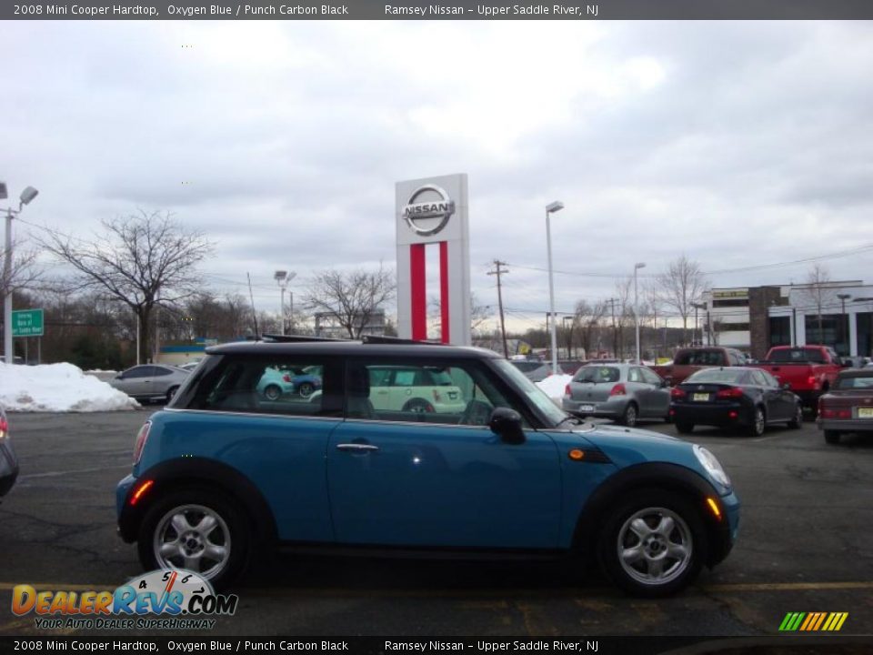 2008 Mini Cooper Hardtop Oxygen Blue / Punch Carbon Black Photo #12