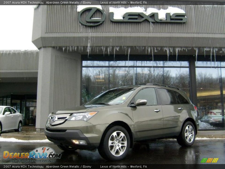2007 Acura MDX Technology Aberdeen Green Metallic / Ebony Photo #1