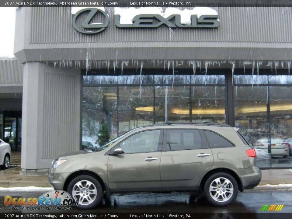 2007 Acura MDX Technology Aberdeen Green Metallic / Ebony Photo #2