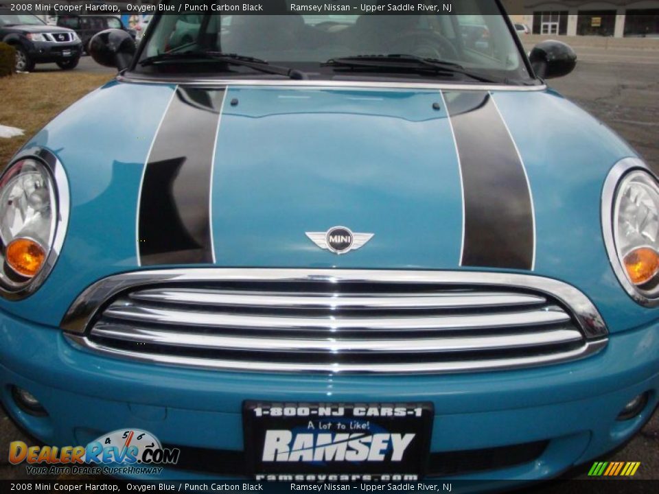 2008 Mini Cooper Hardtop Oxygen Blue / Punch Carbon Black Photo #16