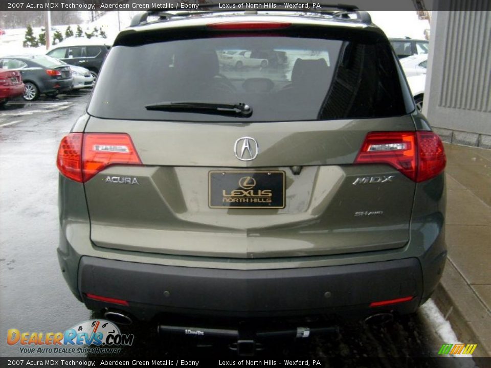 2007 Acura MDX Technology Aberdeen Green Metallic / Ebony Photo #4
