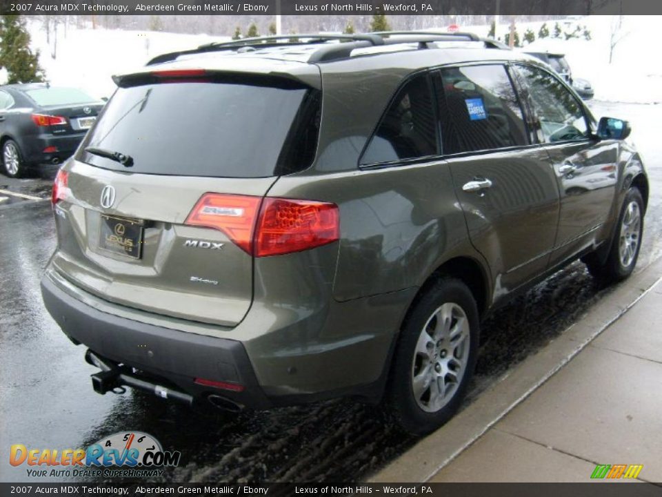 2007 Acura MDX Technology Aberdeen Green Metallic / Ebony Photo #5